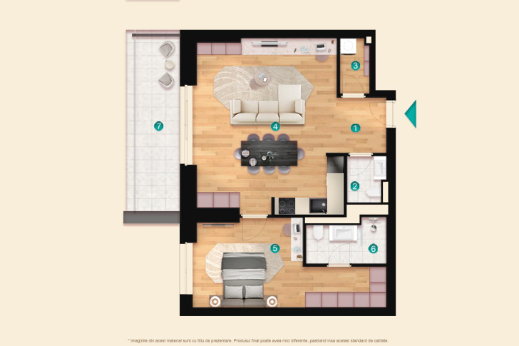 Apartamente 2 camere 2T