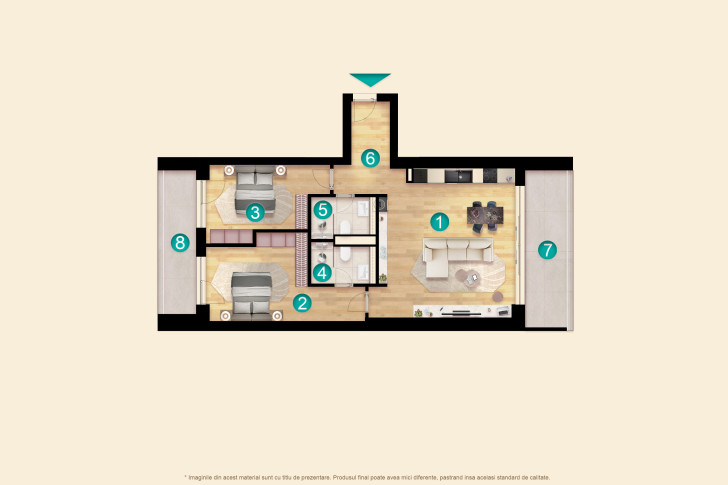 Apartamente 3 camere 3H