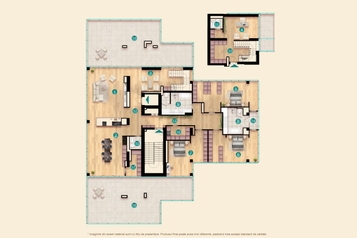 Apartamente penthouse 5A